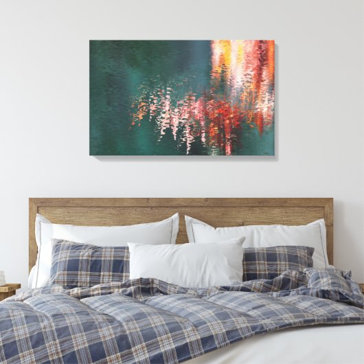 Toile Réflections d'érable abstraites (Insitu(Chambre))