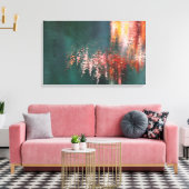 Toile Réflections d'érable abstraites (Insitu(Salon))