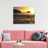 Toile Reflections océaniques du coucher du soleil pavé t (Insitu(Salon))