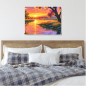 Toile Reflections of a Violet Dusk (Insitu(Chambre))