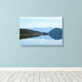 Toile Reflet dans un lac - Île de Vancouver, Canada (Insitu (Plancher de Bois))
