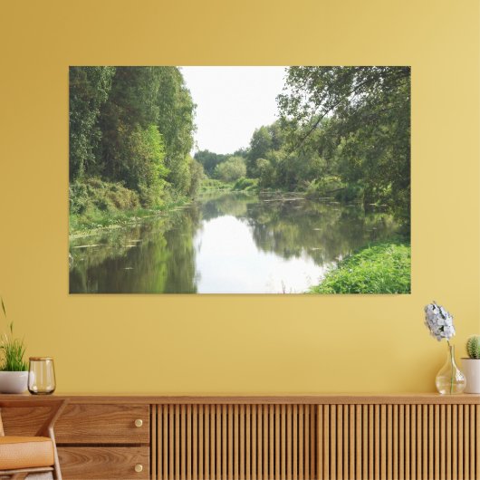 Toile Reflet de rivière calme (Insitu(Salon))