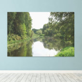 Toile Reflet de rivière calme (Insitu (Plancher de Bois))