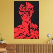 Toile Reflet Rouge Brisé (Insitu(Salon))