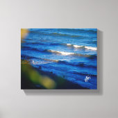 Toile Reflets bleus sur le front de mer de Langley (Recto)