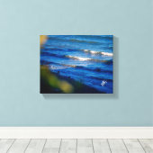 Toile Reflets bleus sur le front de mer de Langley (Insitu (Plancher de Bois))