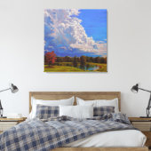 Toile Reflets de l'automne sur l'étang de la ferme (Insitu(Chambre))