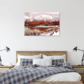 Toile Reflets des trembles rouges après la première temp (Insitu(Chambre))
