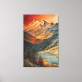 Toile Reflets du lac mystique (Recto)