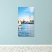 Toile Reflets du Nil sous la tour du Caire (Insitu (Plancher de Bois))