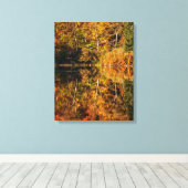 Toile Réflexion d'automne sur Coffin Pond (Insitu (Plancher de Bois))