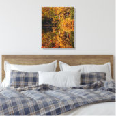 Toile Réflexion d'automne sur l'étang Coffin (Insitu(Chambre))