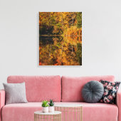 Toile Réflexion d'automne sur l'étang Coffin (Insitu(Salon))