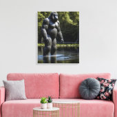 Toile Réflexion de Bigfoot dans l'eau (Insitu(Salon))