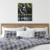 Toile Réflexion de Bigfoot dans l'eau (Insitu(Chambre))