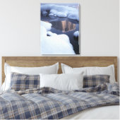 Toile Réflexion de la montagne dans la rivière (Insitu(Chambre))