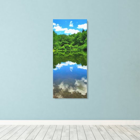 Toile Réflexion de l'étang (Insitu (Plancher de Bois))