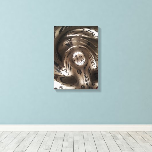 Toile réflexion déformée (Insitu (Plancher de Bois))