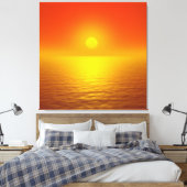 Toile Réflexion du coucher de soleil (Insitu(Chambre))