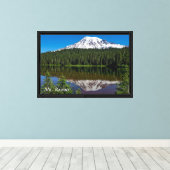 Toile Réflexion - Mt. Rainier, Washington (Insitu (Plancher de Bois))