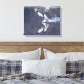 Toile Réflexions de goélands 14x11 (Insitu(Chambre))