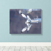 Toile Réflexions de goélands 14x11 (Insitu (Plancher de Bois))