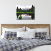 Toile Réflexions de Grand Teton sur l'étang Beaver (Insitu(Chambre))