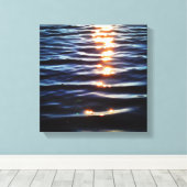 Toile Réflexions du coucher de soleil Hudson (Insitu (Plancher de Bois))