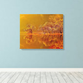 Toile Réflexions du matin d'automne (Insitu (Plancher de Bois))