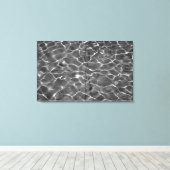 Toile Réflexions Légères Sur L'Eau : Noir & Blanc (Insitu (Plancher de Bois))