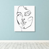 Toile Réflexions linéaires - Face (Insitu (Plancher de Bois))