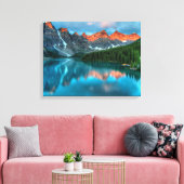 Toile Réflexions Moraine Lake Parc national Banff (Insitu(Salon))
