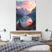 Toile Réflexions sur le coucher du soleil (Insitu(Chambre))