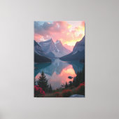 Toile Réflexions sur le coucher du soleil (Recto)