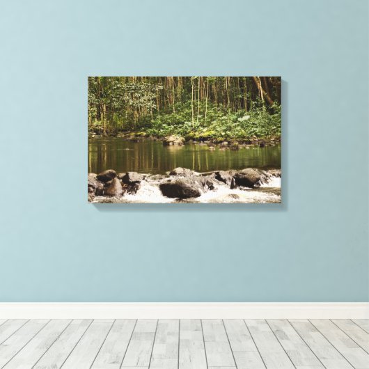 Toile Réflexions sur l'eau (Insitu (Plancher de Bois))