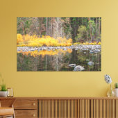 Toile Réflexions sur les couleurs automne (Insitu(Salon))