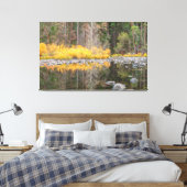 Toile Réflexions sur les couleurs automne (Insitu(Chambre))