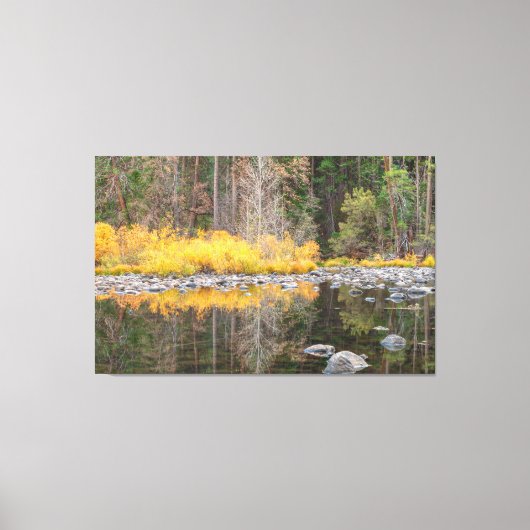 Toile Réflexions sur les couleurs automne (Recto)