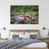 Toile Réflexions Tranquilles : Lys D'Eau Rose (Insitu(Chambre))