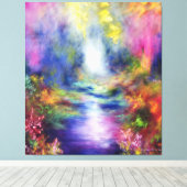 Toile Réfraction 1988 (Insitu (Plancher de Bois))