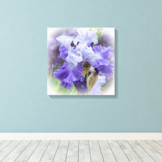 Toile Regal Beares Iris - Violet & Blanc (Insitu (Plancher de Bois))