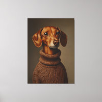 Regal Dachshund dans un col roulé