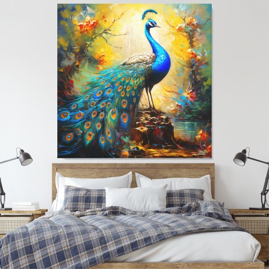 Toile Regal Peacock (Insitu(Chambre))