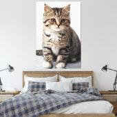 Toile Regard de chat perdu dans le temps (Insitu(Chambre))