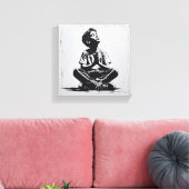 Toile "Regard d'espoir" (Insitu(Salon))