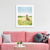 Toile Regard Fidèle dans la Prairie (Insitu(Salon))