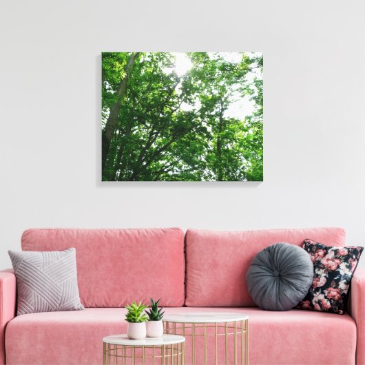 Toile Regard sur les arbres d'été (Insitu(Salon))