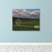 Toile Regardant vers les collines (Insitu (Plancher de Bois))