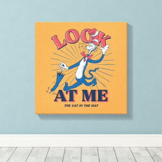 Toile Regarde-Moi Chat Dans Le Casquette (Insitu (Plancher de Bois))