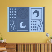Toile Regarder l'impression 3 canvas (Insitu(Salon))
